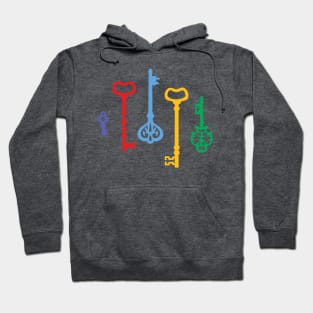 Rainbow Antique Keys Hoodie